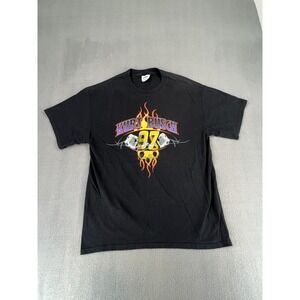 Vintage Kurt Busch 97 NASCAR Racing T Shirt M&O Heavyweight Black Mens Large